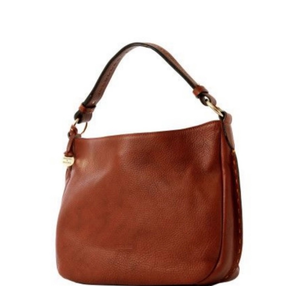 Elegant Brown Leather Shoulder Bag - Picture 2 of 13